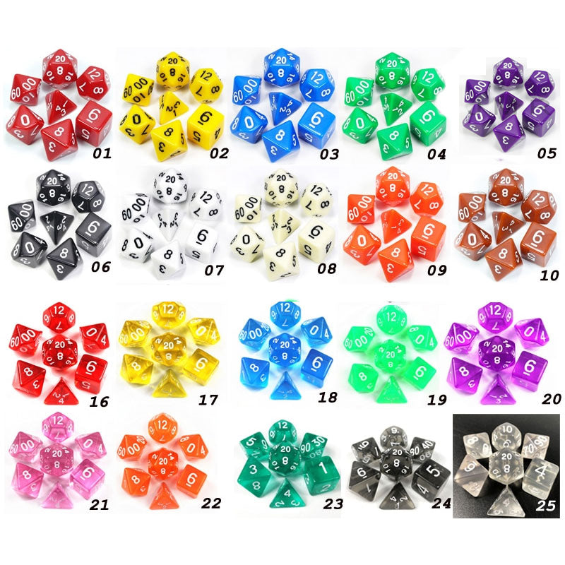 Crystal Burst Dice Set (7pcs)