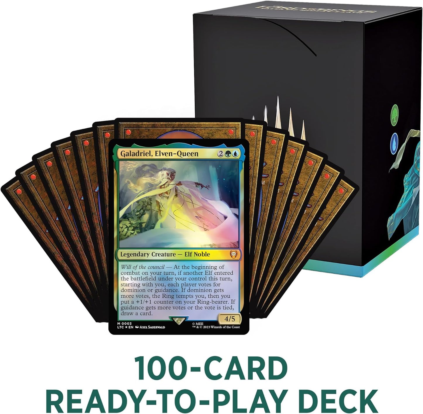 MTG Commander Deck – Tales of Middle-Earth: Elven Council (100 Cards + Bonus Pack)