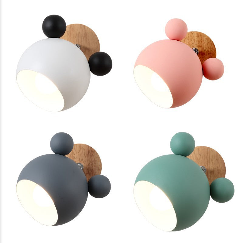 Nordic Macaron Wall Lamp – Cute Decorative Bedside Light
