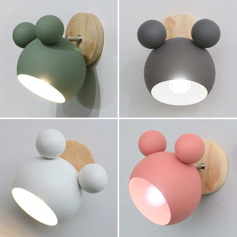 Nordic Macaron Wall Lamp – Cute Decorative Bedside Light