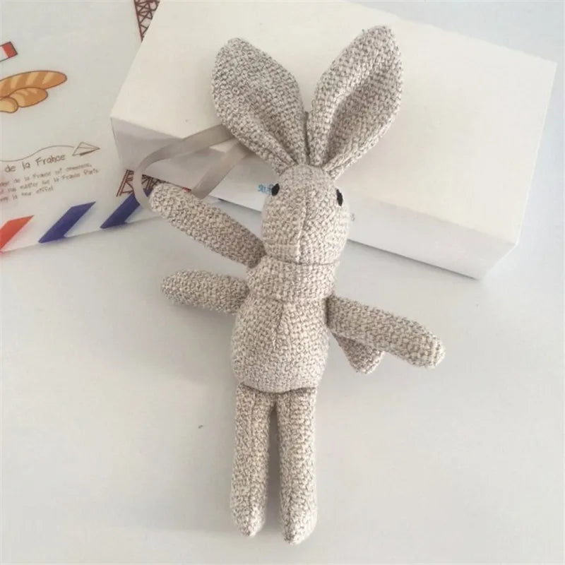 Cute Dressed Bunny Plush Keychain – Soft Rabbit