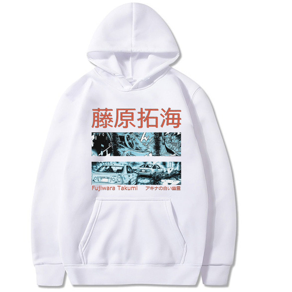 Fujiwara Takumi Street Racing Hoodie – Harajuku Style Printed Sweatshirt