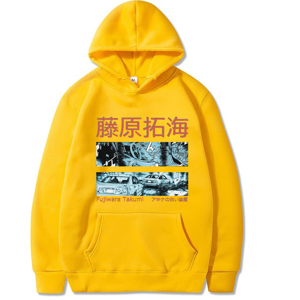 Fujiwara Takumi Street Racing Hoodie – Harajuku Style Printed Sweatshirt