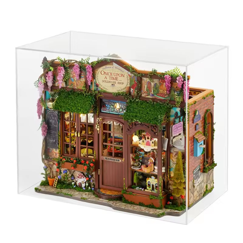 DIY Wooden Wonderhouse Book Nook – Miniature Bookend Puzzle Kit for Home Decor