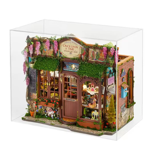DIY Wooden Wonderhouse Book Nook – Miniature Bookend Puzzle Kit for Home Decor
