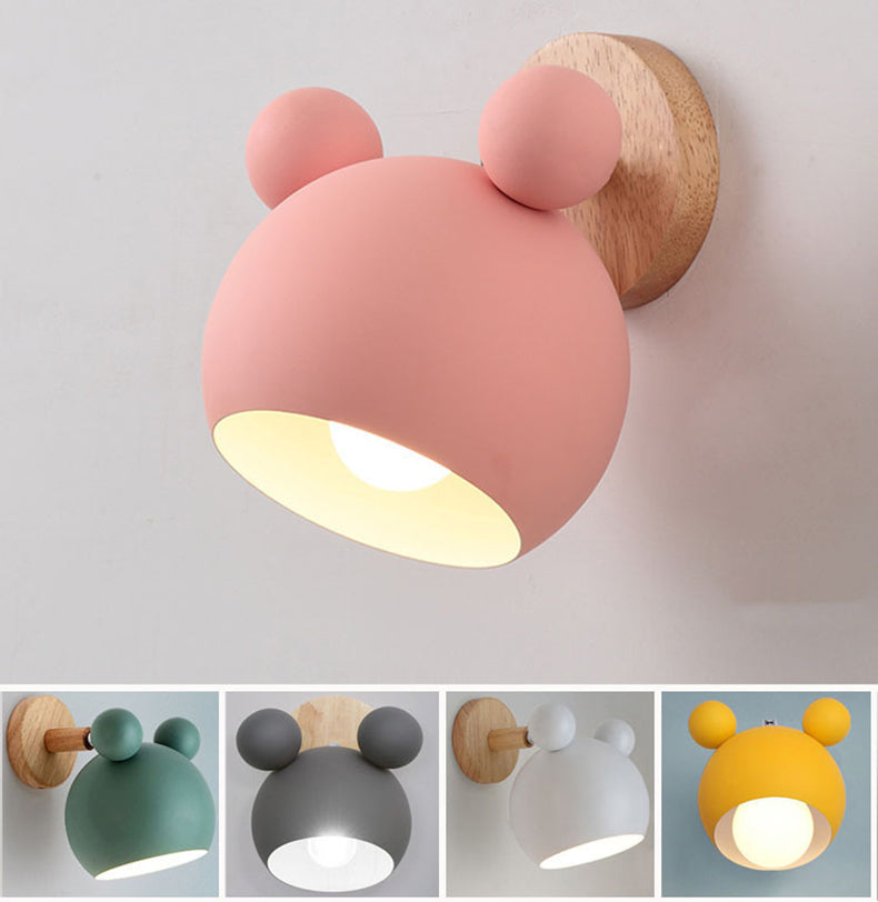 Nordic Macaron Wall Lamp – Cute Decorative Bedside Light