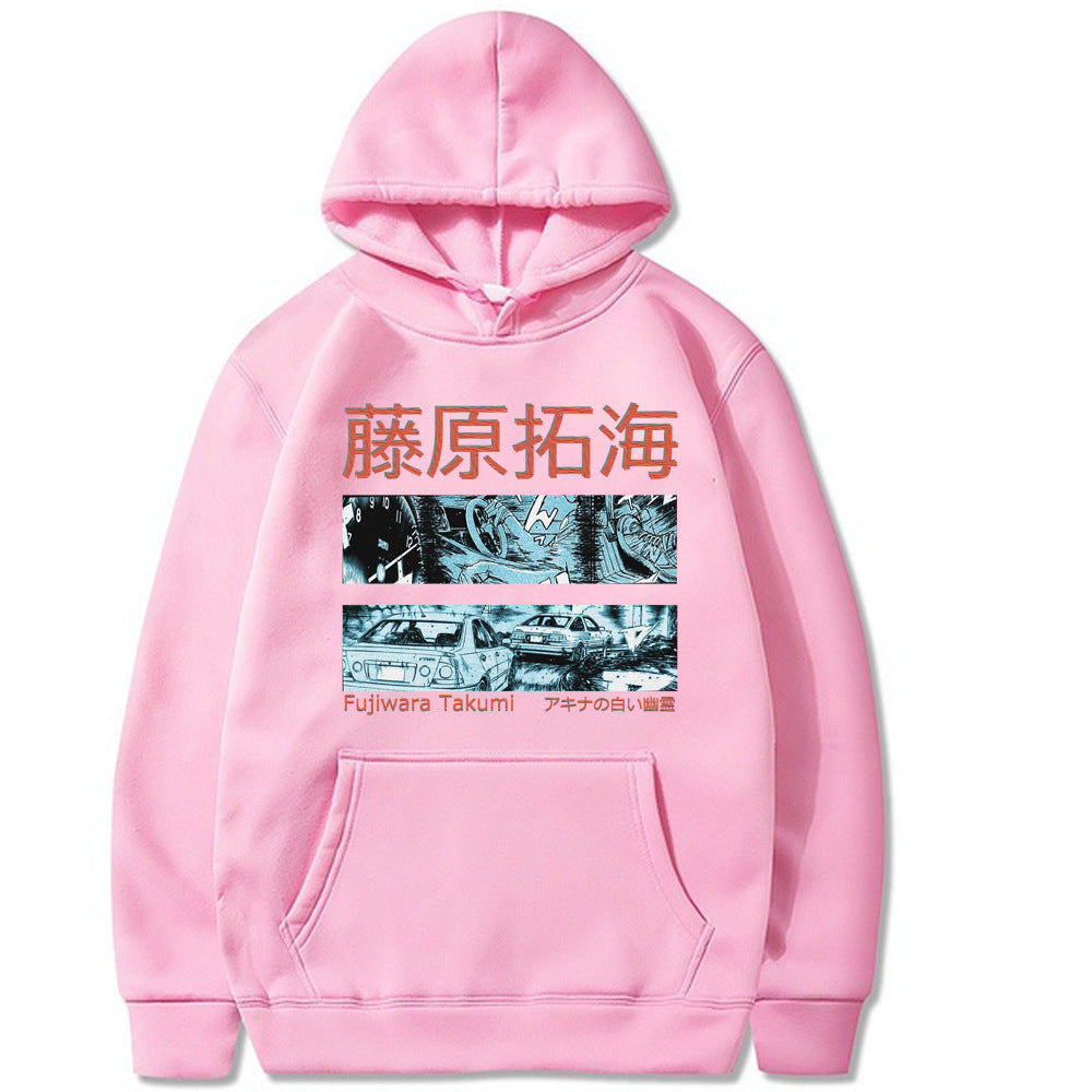 Fujiwara Takumi Street Racing Hoodie – Harajuku Style Printed Sweatshirt