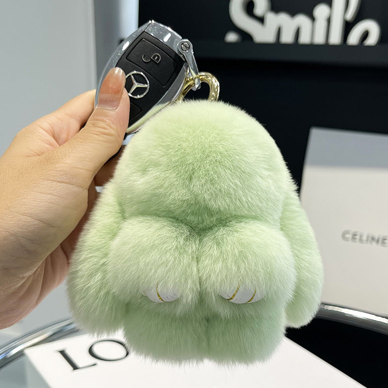 Mini Plush Bunny Keychain – Real Rex Fur