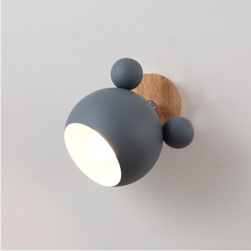 Nordic Macaron Wall Lamp – Cute Decorative Bedside Light