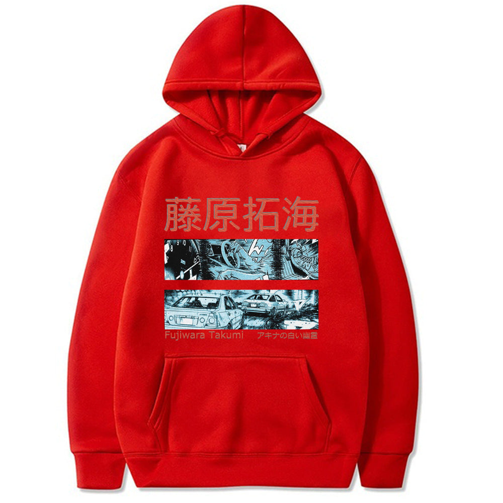 Fujiwara Takumi Street Racing Hoodie – Harajuku Style Printed Sweatshirt