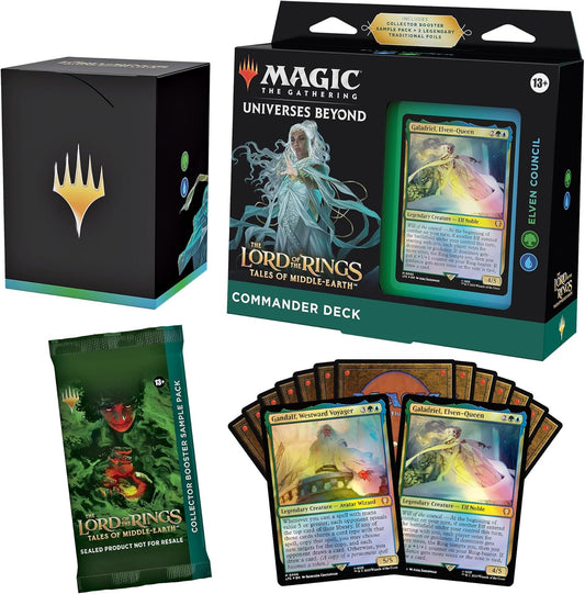 MTG Commander Deck – Tales of Middle-Earth: Elven Council (100 Cards + Bonus Pack)