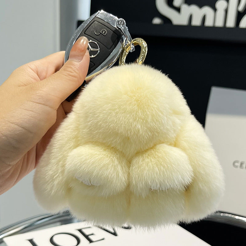 Mini Plush Bunny Keychain – Real Rex Fur