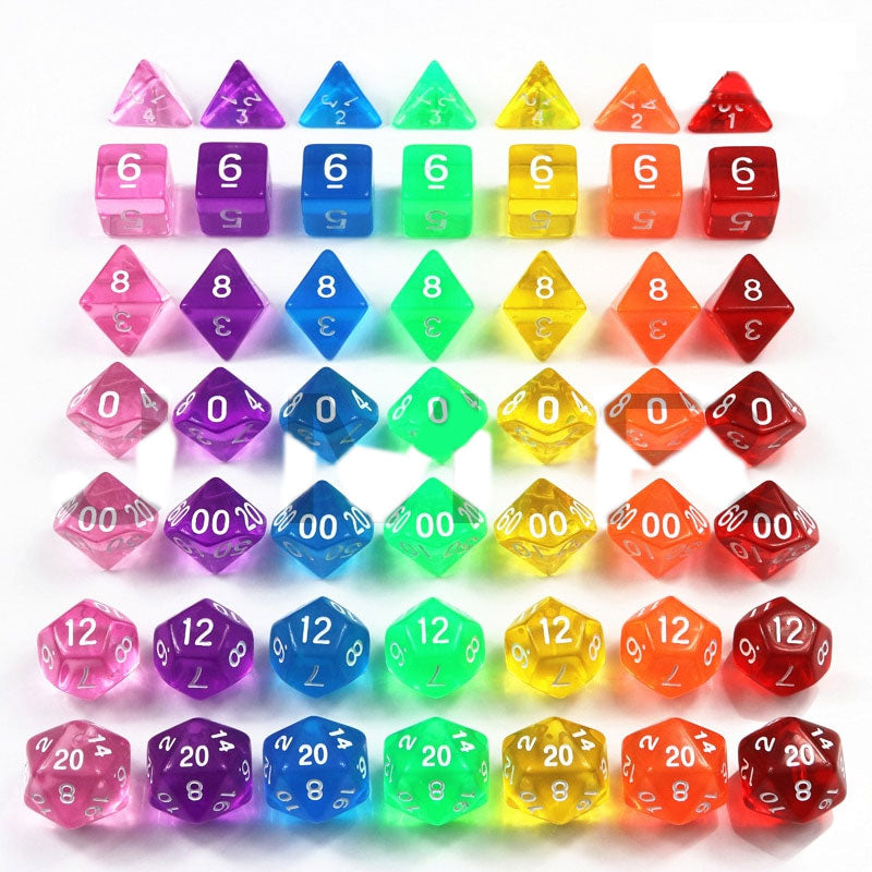 Crystal Burst Dice Set (7pcs)