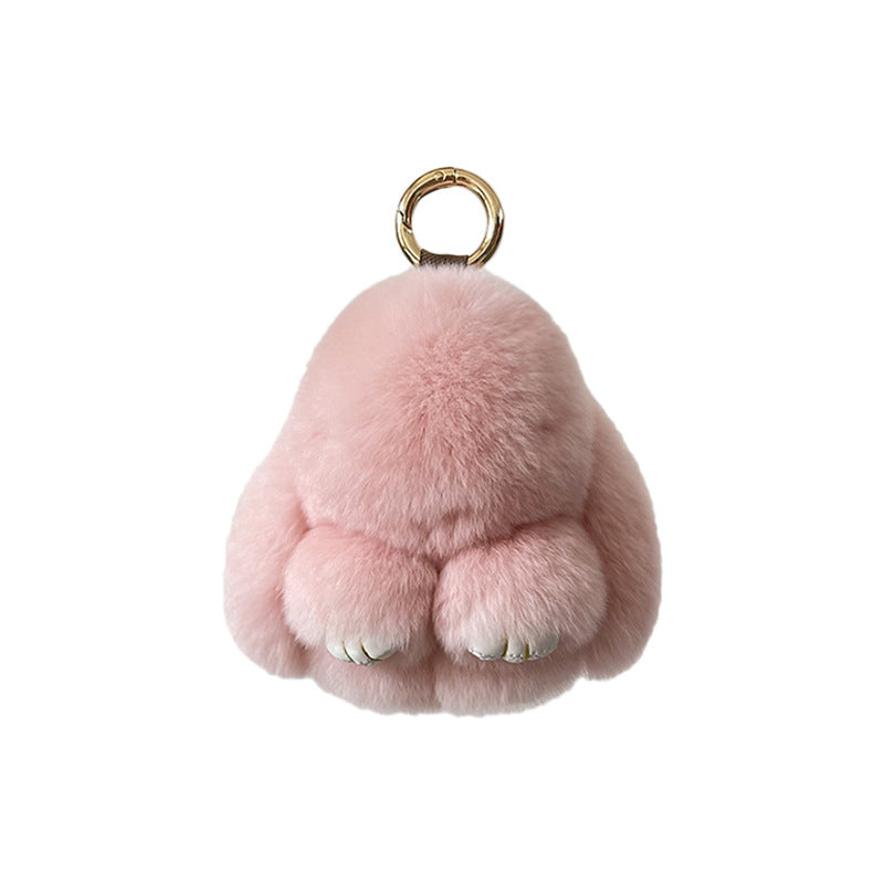 Mini Plush Bunny Keychain – Real Rex Fur