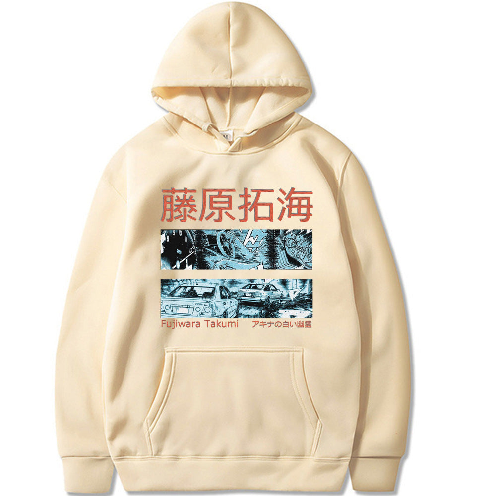Fujiwara Takumi Street Racing Hoodie – Harajuku Style Printed Sweatshirt