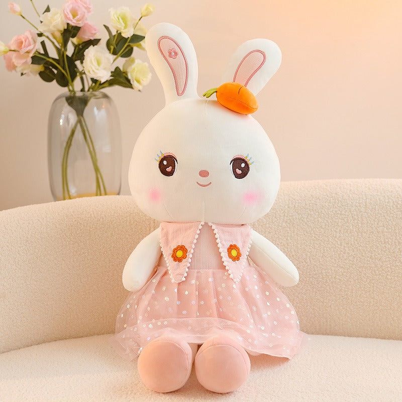 Sweetheart Rabbit Plush Pillow – Super Soft Stuffed Animal Doll
