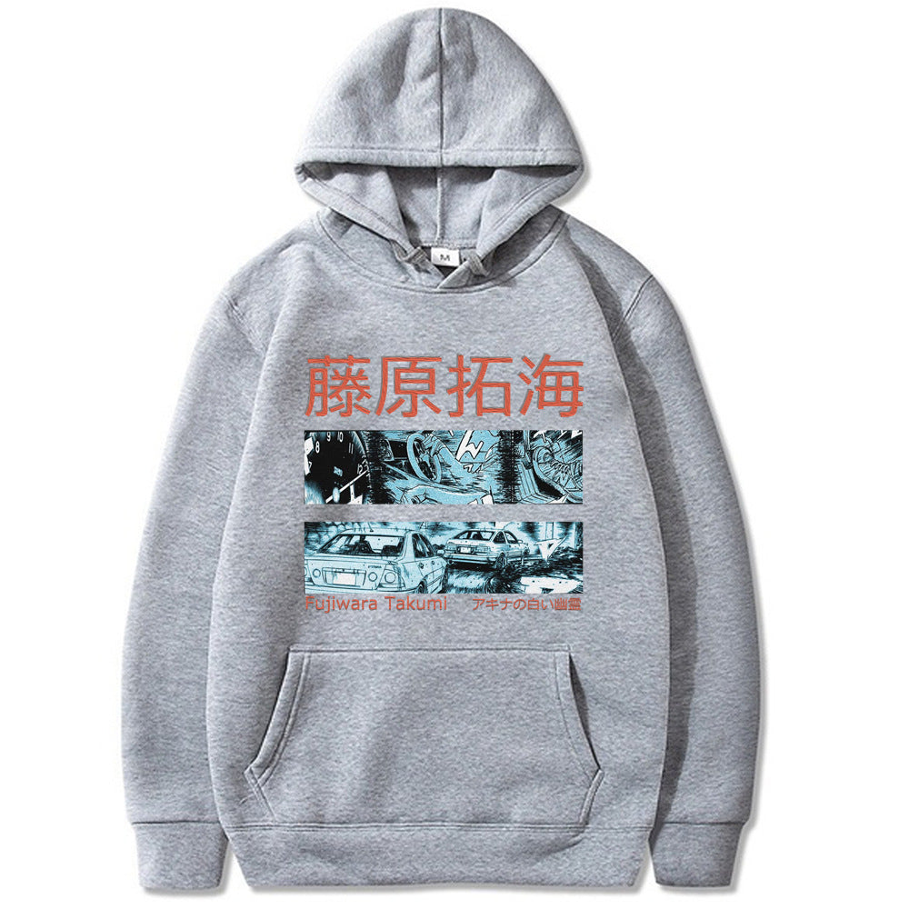 Fujiwara Takumi Street Racing Hoodie – Harajuku Style Printed Sweatshirt