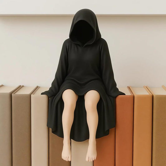 Halloween Gothic Queen Sitting Statue – Resin Figurine for Home or Office Decor